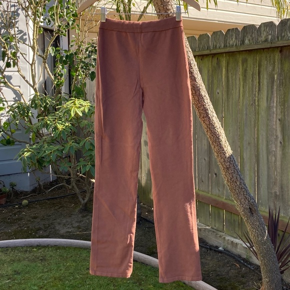 Aritzia Sunday Best Ellie Pant brown knit pants - Picture 4 of 7